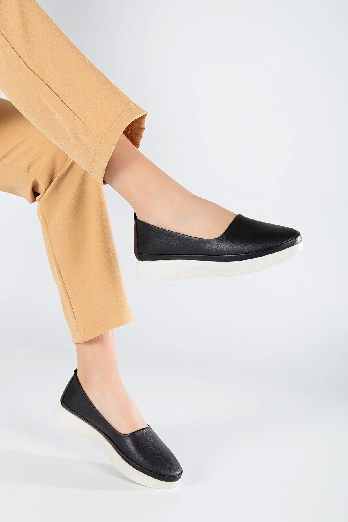 Gult Içi̇ Haki̇ki̇ Deri̇ Günlük Ayakkabı