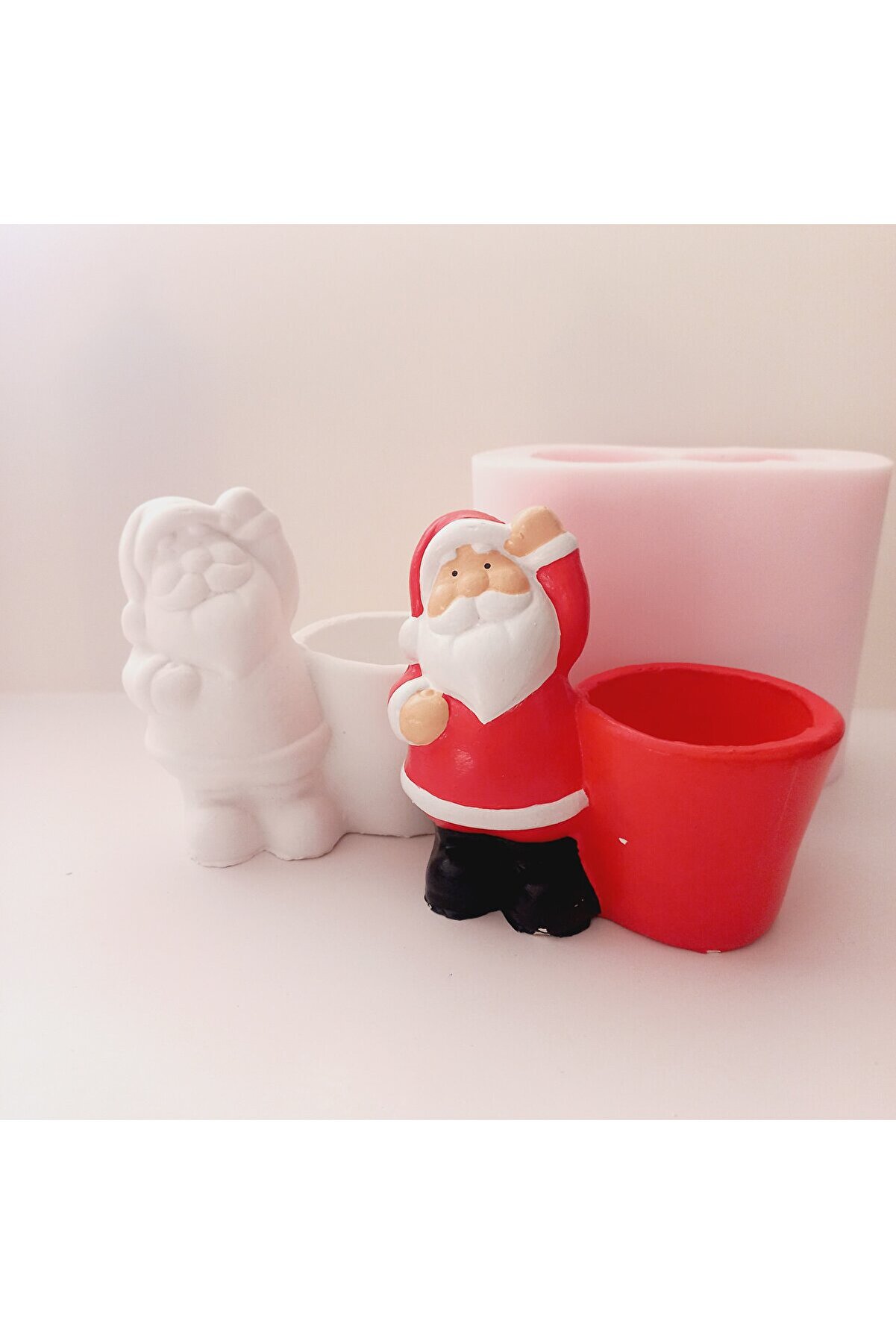 Kalıpcınızburada Noel Baba Saksı Si̇li̇kon Kalıp - K7535