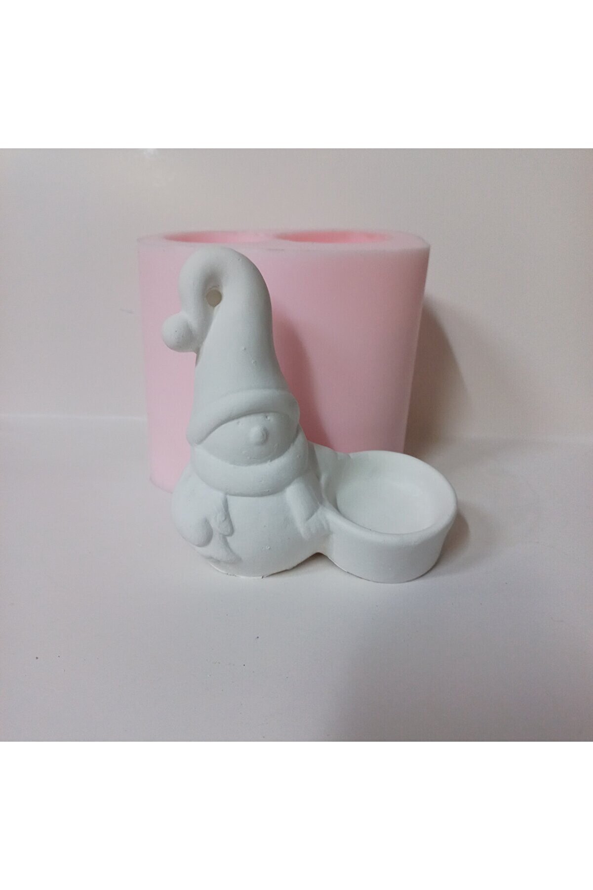 Kalıpcınızburada Kardan Adam Teali̇ght  Mumluk - K7536