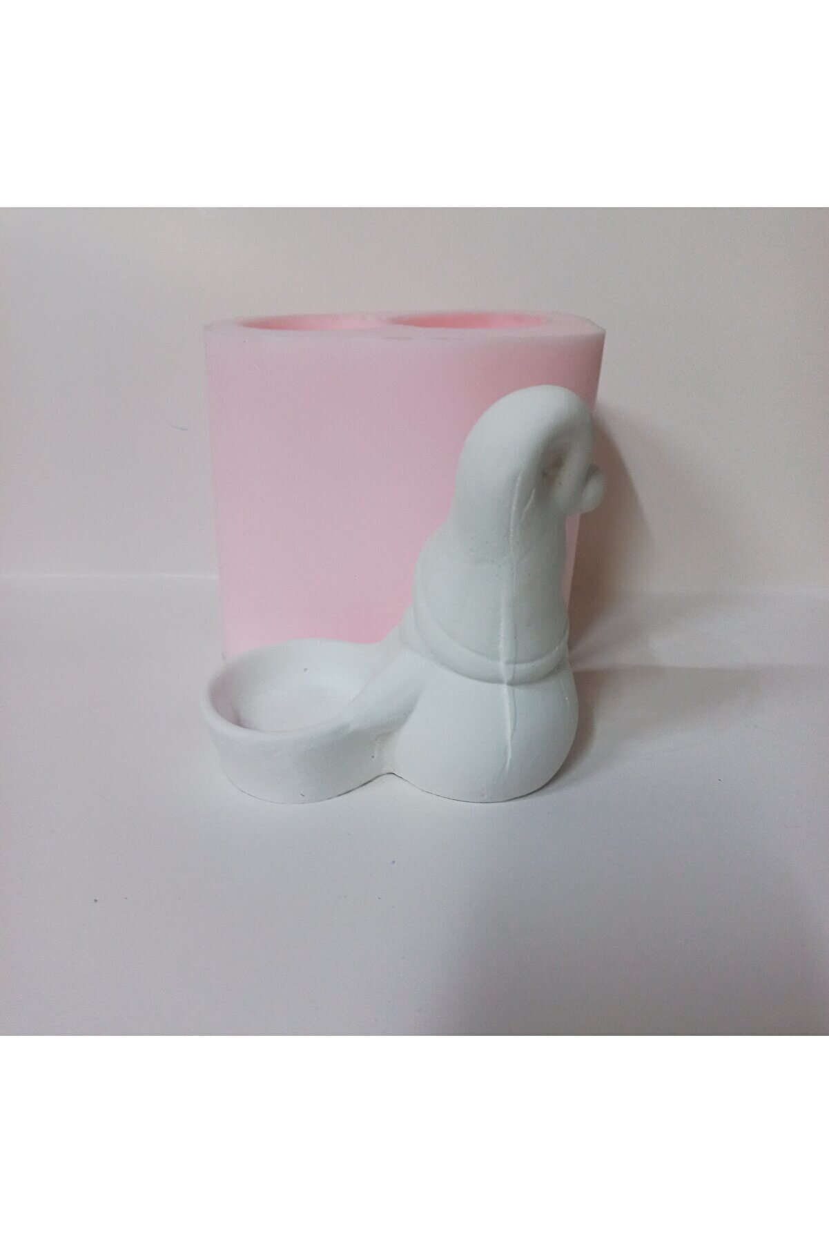 Kalıpcınızburada Kardan Adam Teali̇ght  Mumluk - K7536