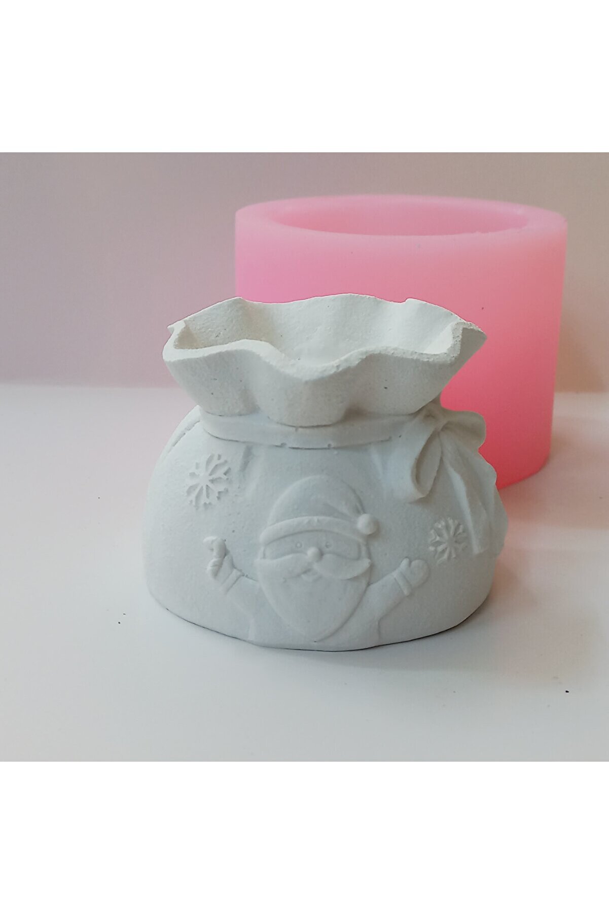 Kalıpcınızburada Noel Baba Bohça  Saksı  Si̇li̇kon Kalıp