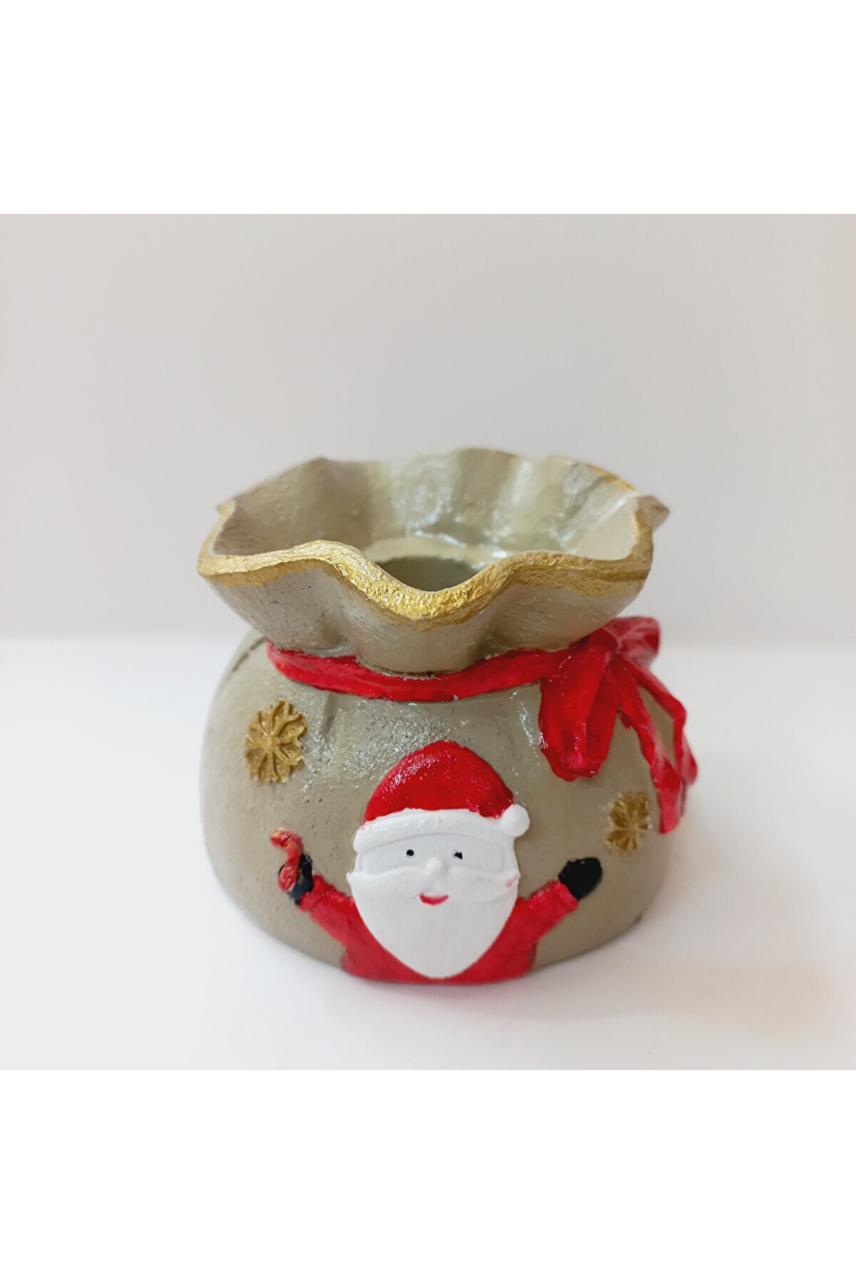 Kalıpcınızburada Noel Baba Bohça  Saksı  Si̇li̇kon Kalıp