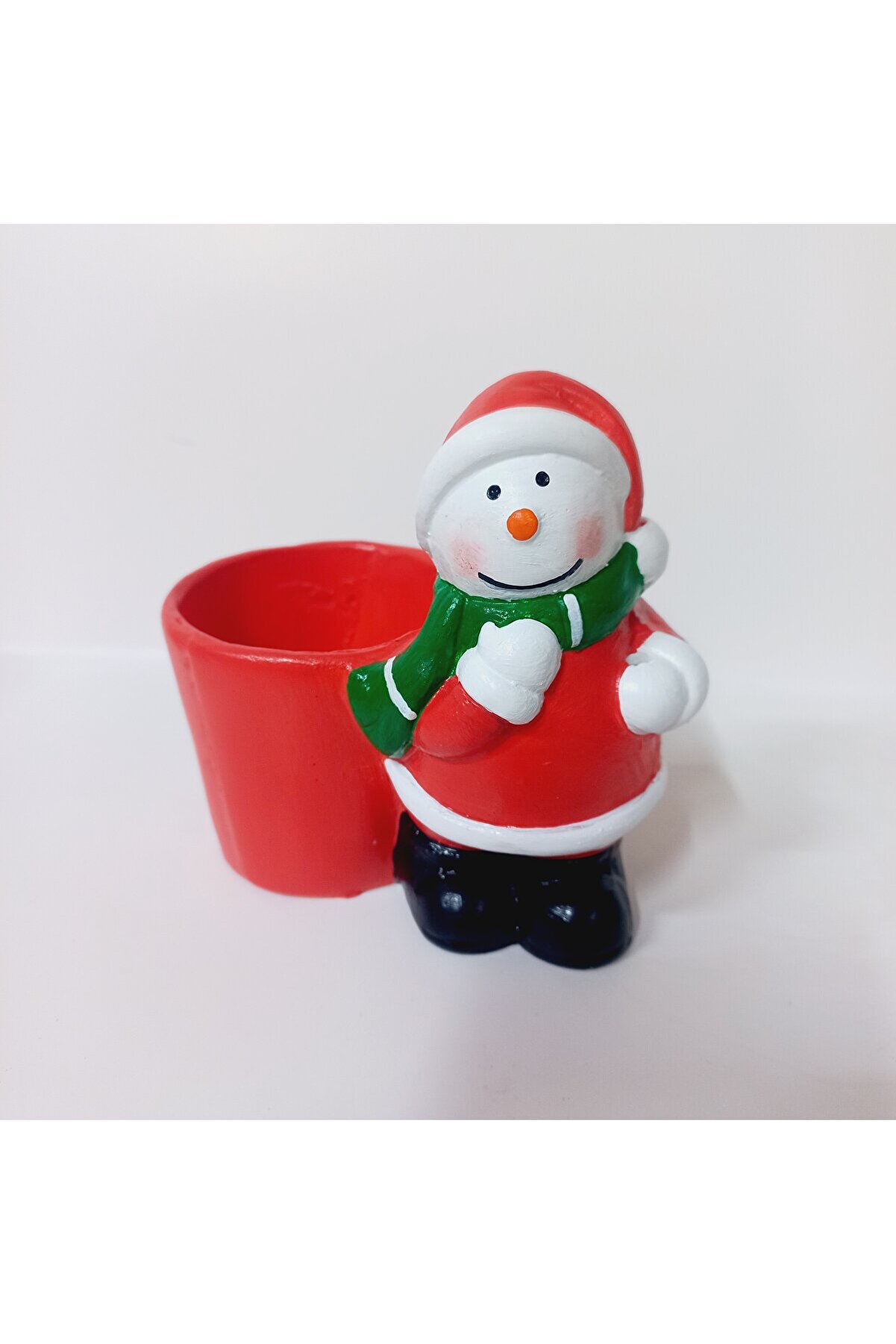 Kalıpcınızburada Kardan Adam  Saksı Si̇li̇kon Kalıp - K7538