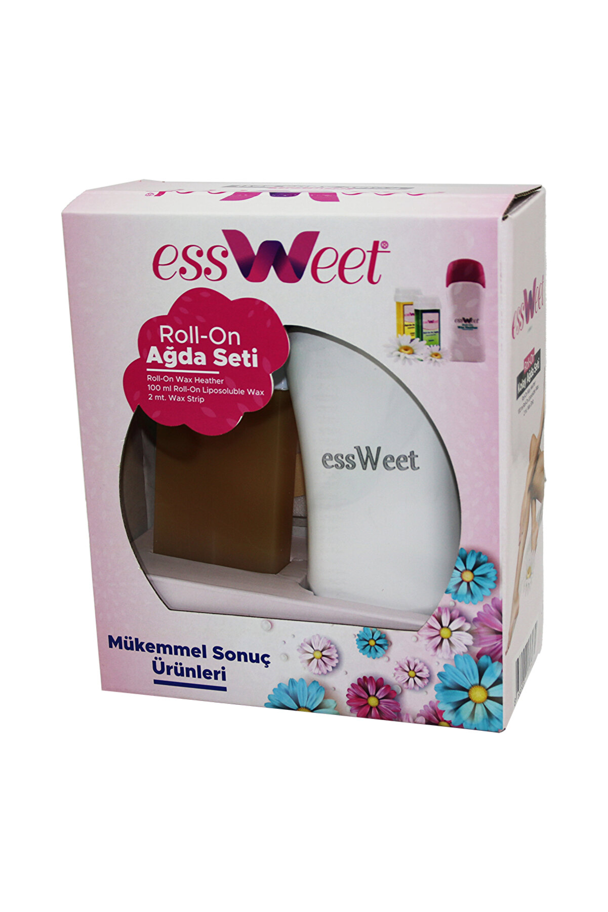 Go İthalat Ağda Seti̇ Isıtıcı - Roll-On 100Ml - Ağda Bezi̇ 2Mt (4674)