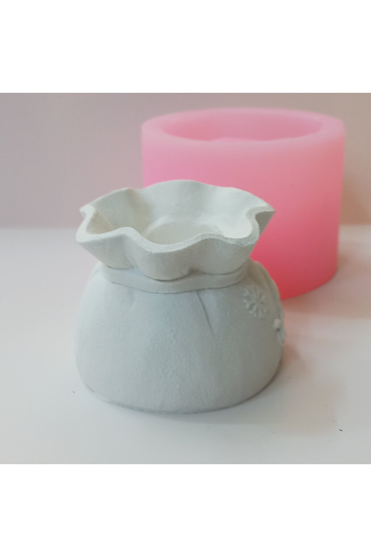 Kalıpcınızburada Noel Baba Bohça  Saksı  Si̇li̇kon Kalıp