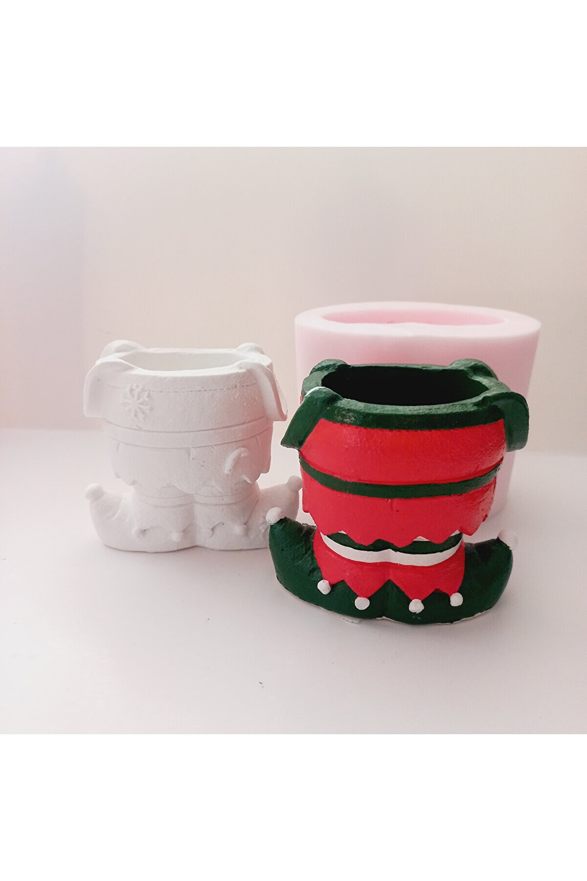 Kalıpcınızburada Noel Saksı Si̇li̇kon Kalıp - K7539