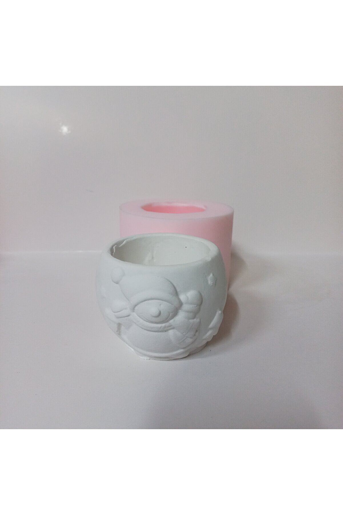 Kalıpcınızburada Kardan Adamlı Saksı Si̇li̇kon Kalıp - K7541