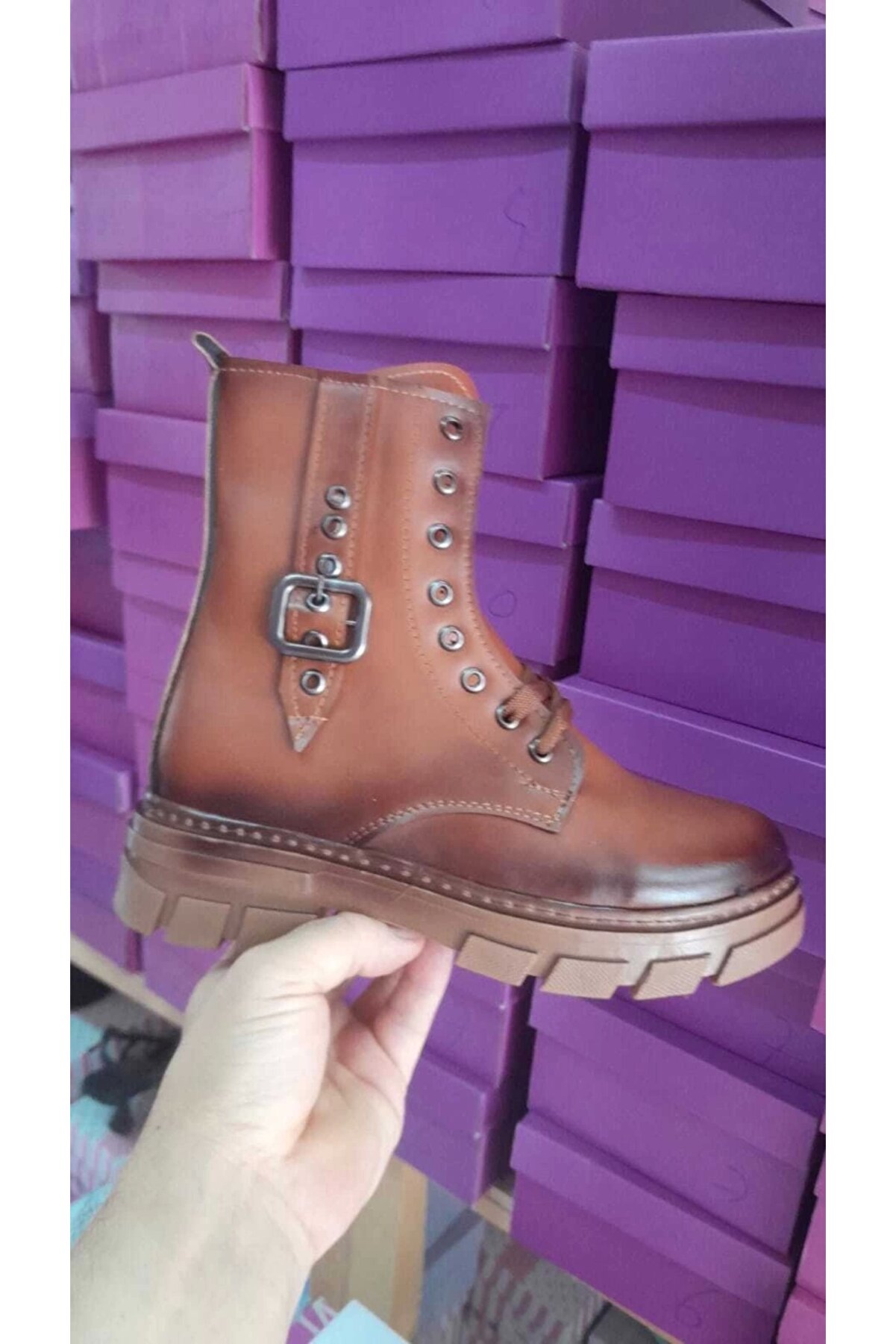 Gult Kadın Bot Yan Detaylı