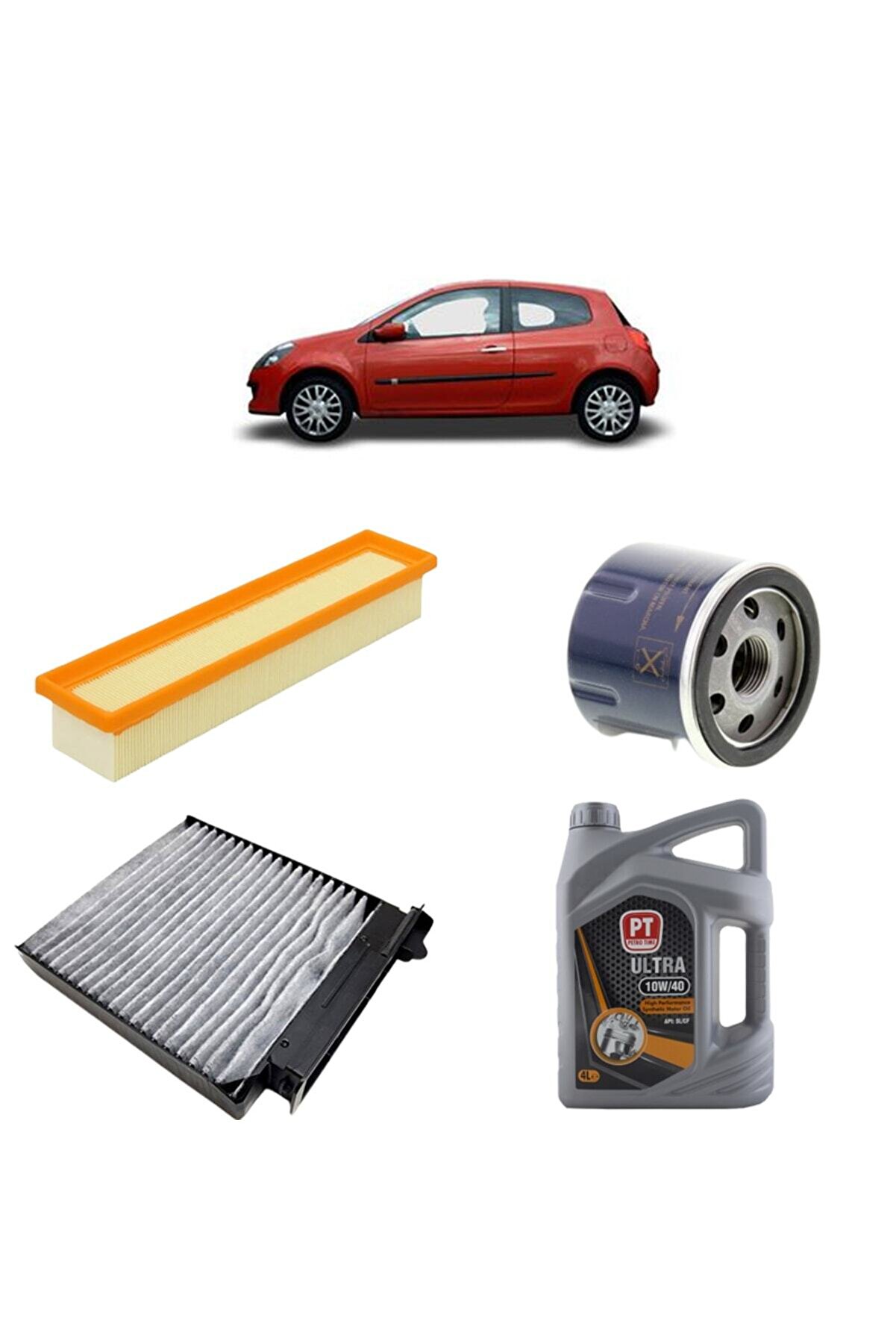 otoparco Renault Clio 3 1.2 16 Valf 3plus Karbon Petrotime 10w40 4lt 2005-2012