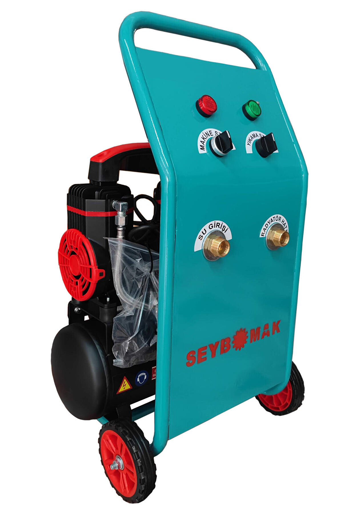 Seybomak Havalı Petek Temi̇zleme Maki̇nesi̇ Tek Yönlü-Darbeli̇ Yıkama 1,2 Hp Mavi̇