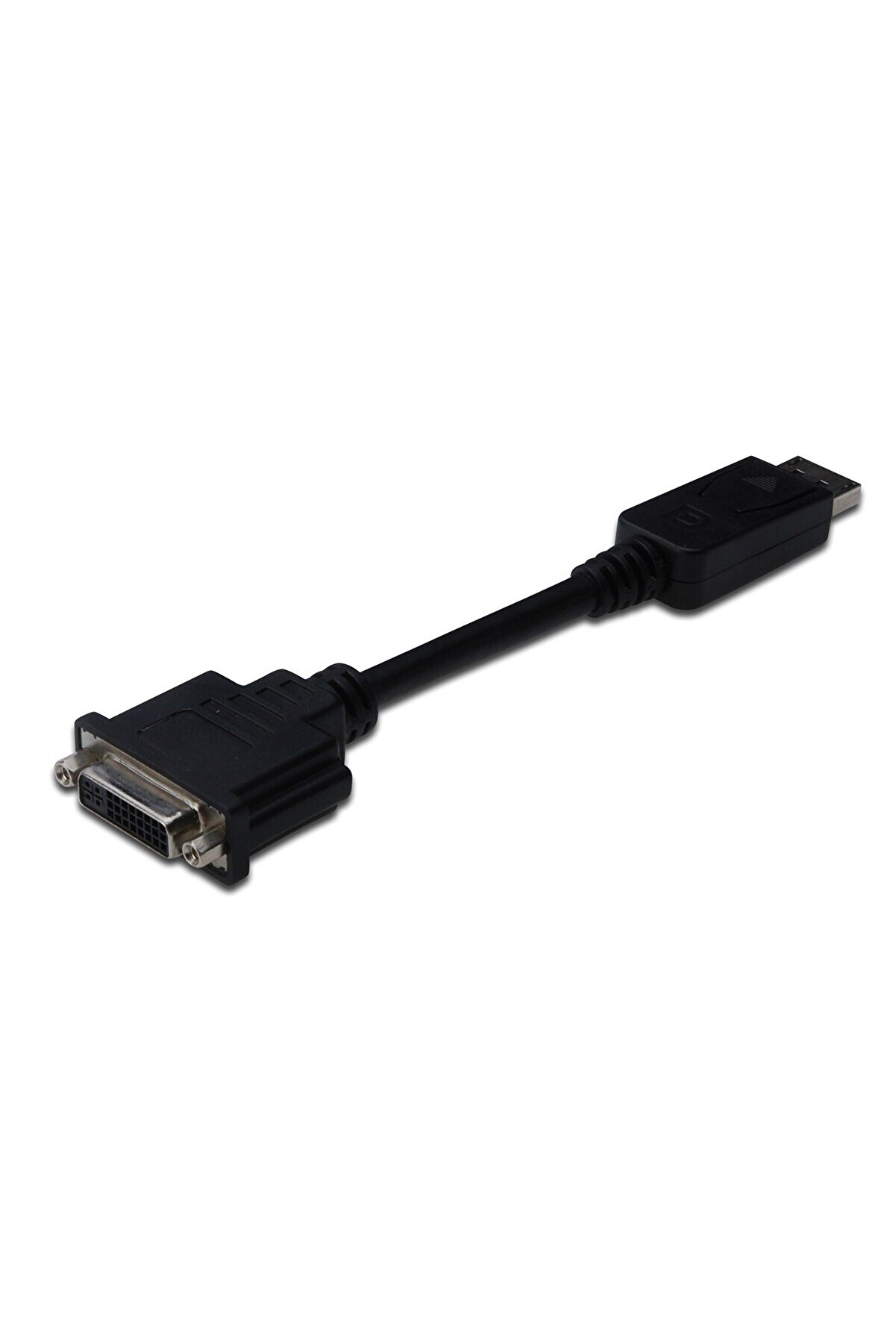 Assmann DisplayPort (DP)  DVI-I Adaptörü, Kablolu,  DP Erkek - DVI-I (24+5) Dişi, 0.15 metre, kilit mekanizm