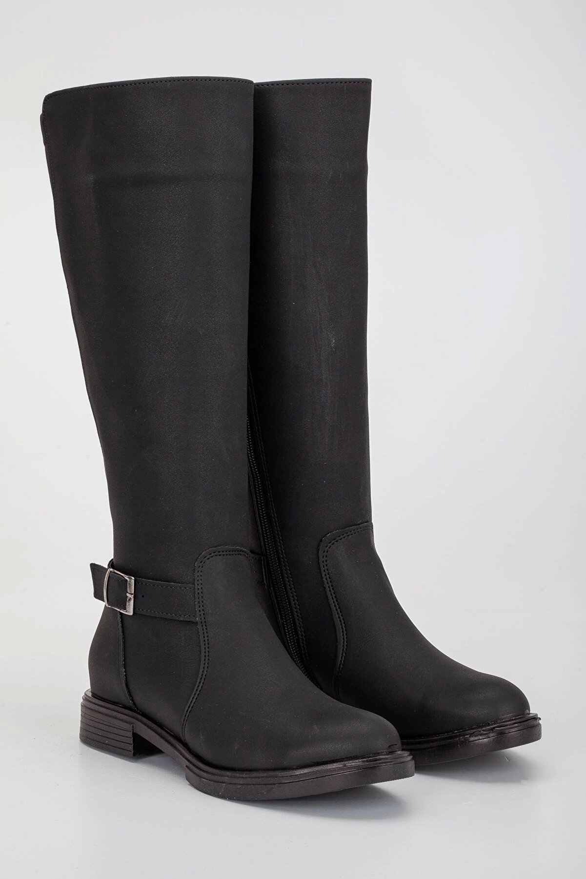 Gult Kadın Esnek Bi̇ni̇ci̇ Di̇z Altı Tokalı Çi̇zme