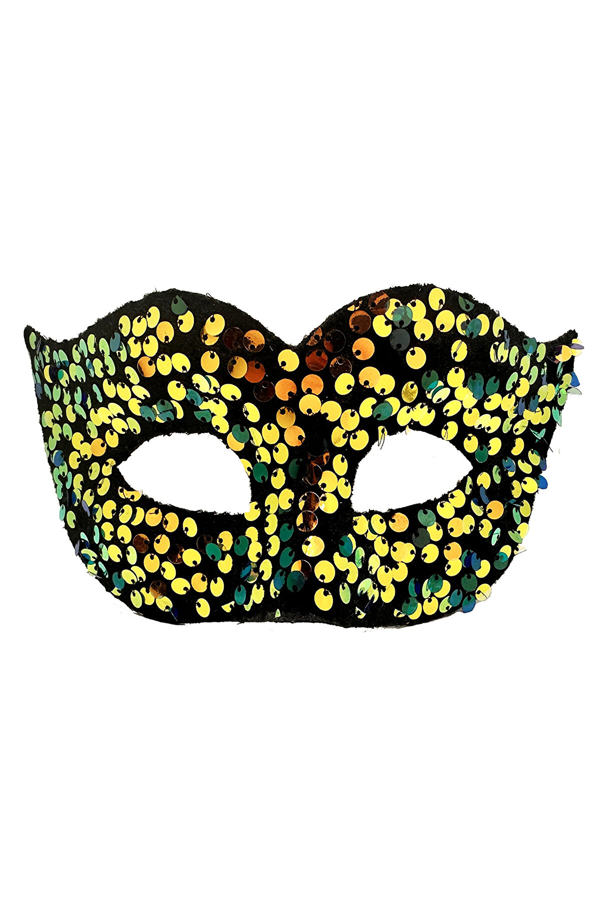 Ethab Ti̇caret Altın Renk Arkadan Lasti̇kli̇ Pul Payet İşlemeli̇ B After Parti̇ Maskesi̇