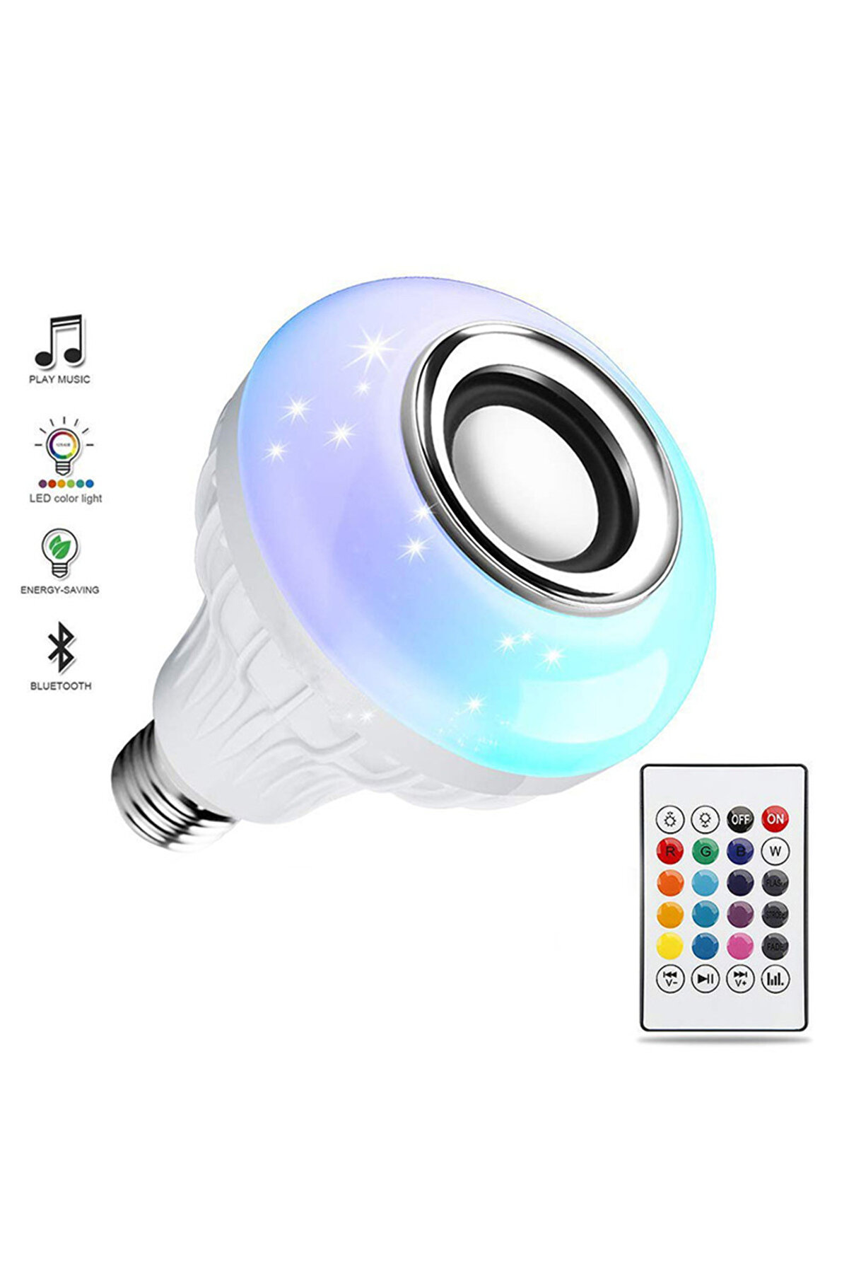 Go İthalat Bluetooth Hoparl&ouml;r Akıllı Led Ampul Lamba (4457)