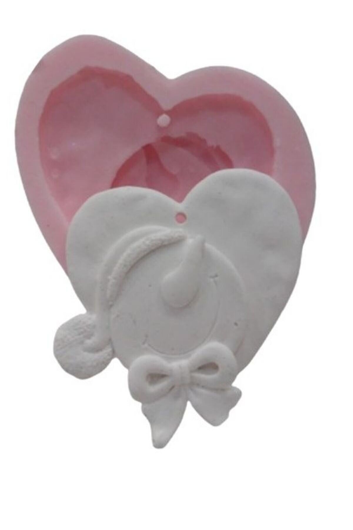 Kalıpcınızburada Kalp Kardanadam Si̇li̇kon Kalıp - K522