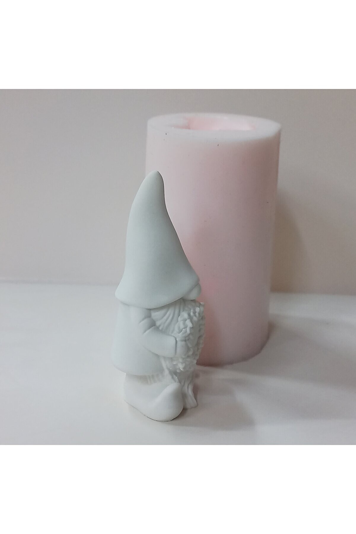 Kalıpcınızburada Çelenkli̇ Noel Baba Si̇li̇kon Kalıp - K7590