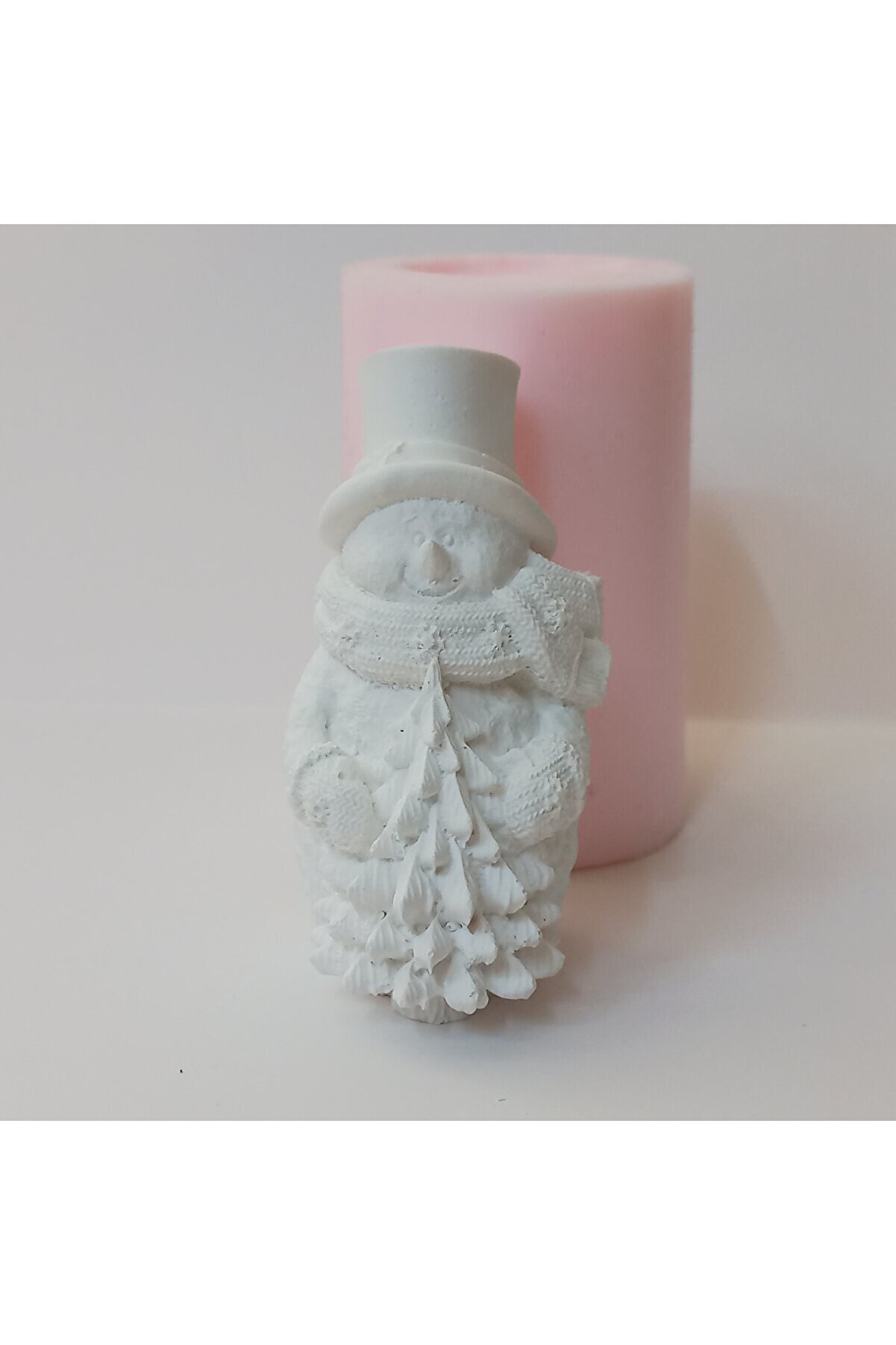 Kalıpcınızburada Şapkalı Kardan Adam Si̇li̇kon Kalıp - K7587