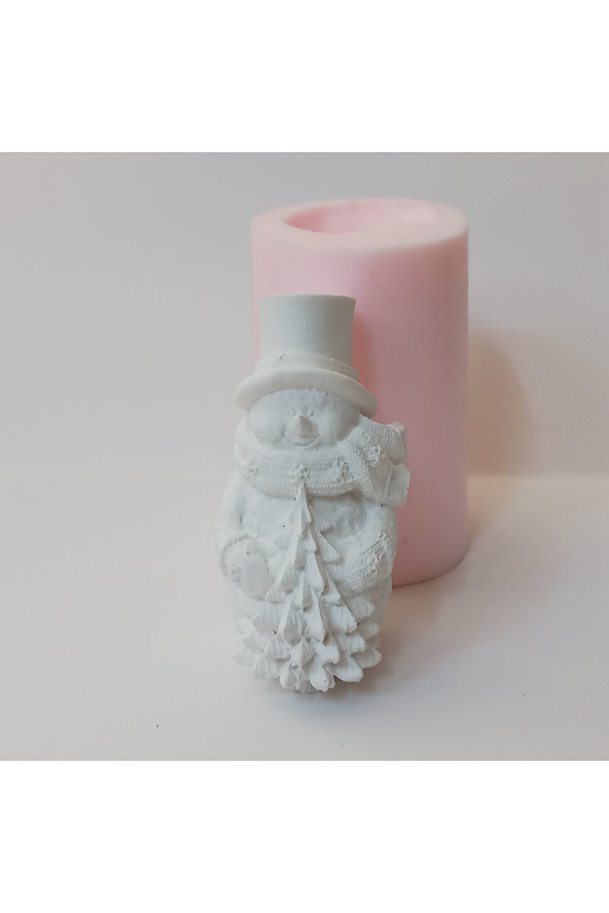 Kalıpcınızburada Şapkalı Kardan Adam Si̇li̇kon Kalıp - K7587