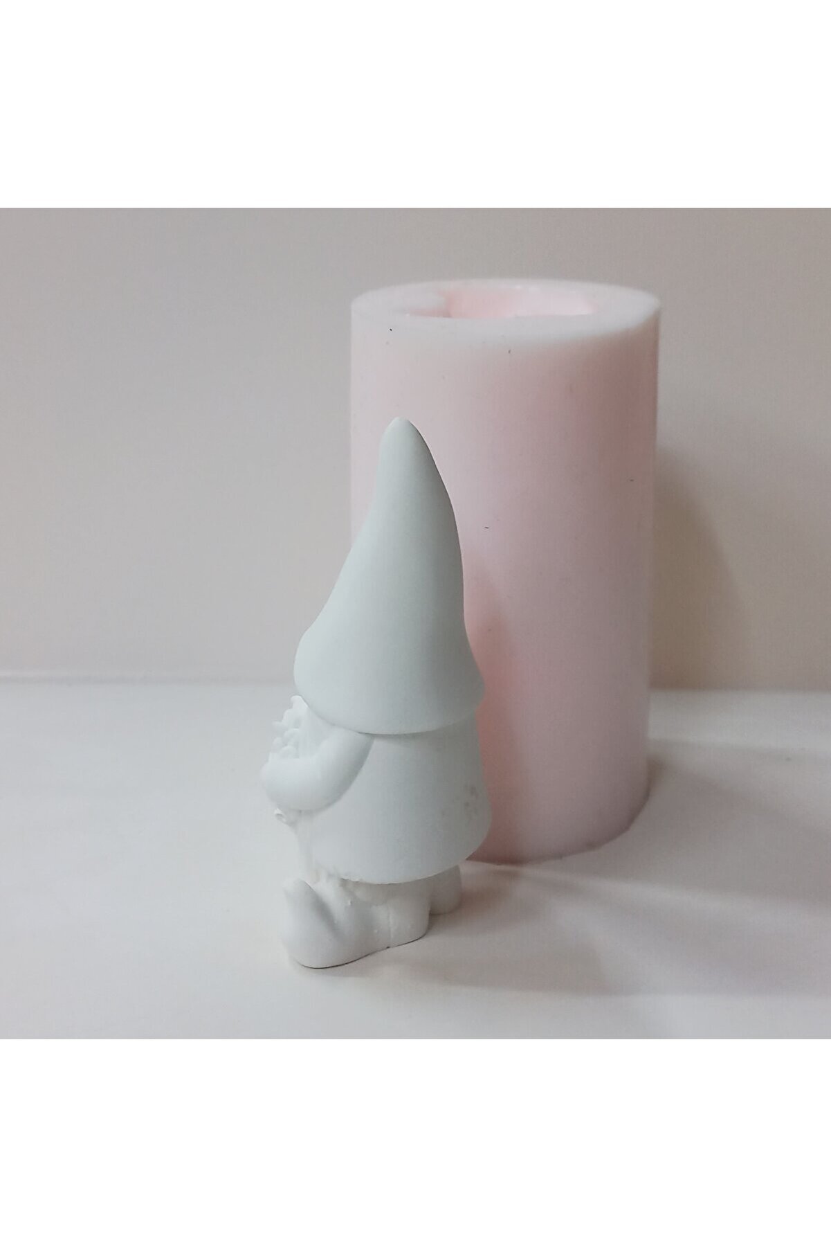 Kalıpcınızburada Çelenkli̇ Noel Baba Si̇li̇kon Kalıp - K7590