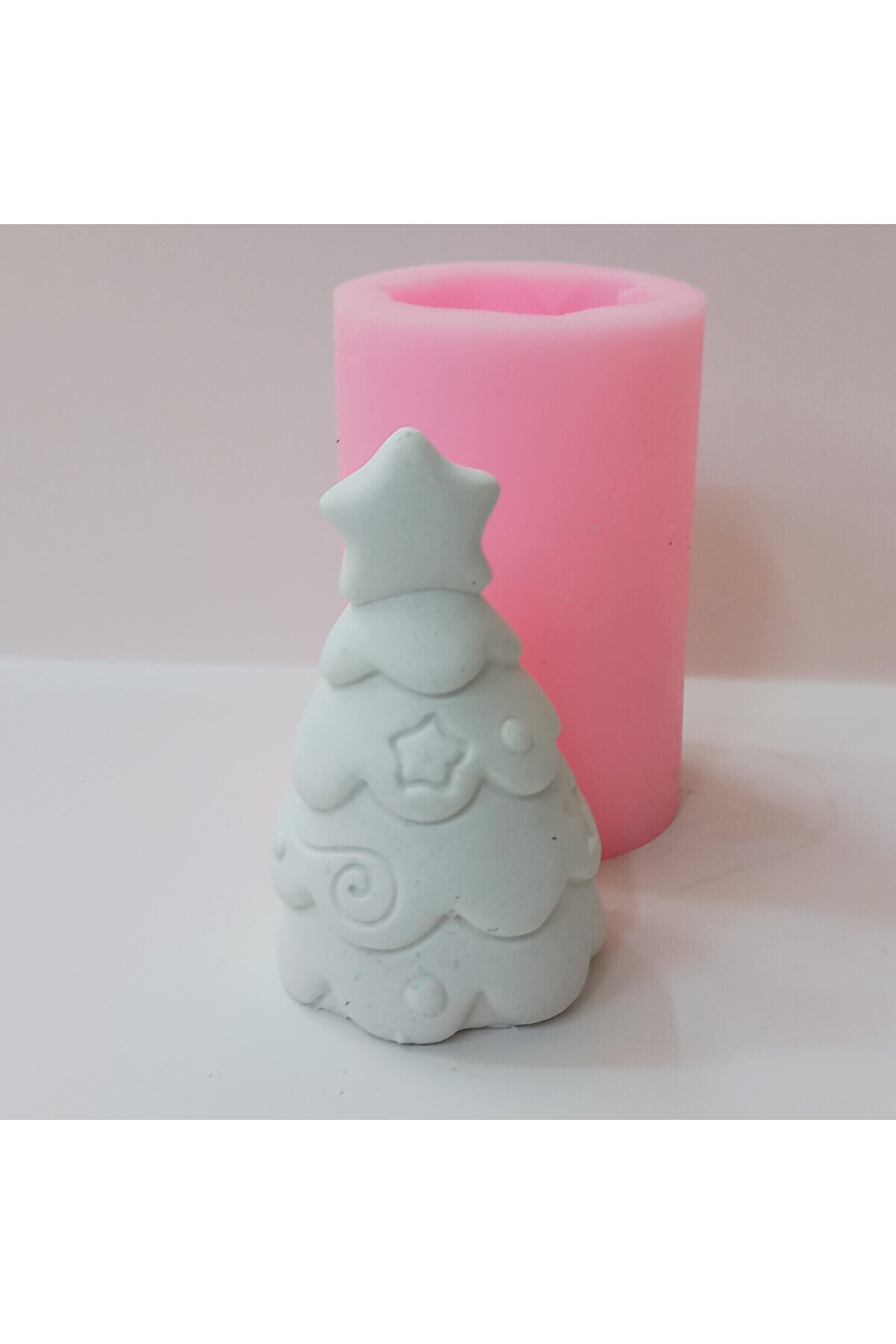 Kalıpcınızburada Yıldızlı Noel Ağacı Si̇li̇kon Kalıp - K7358