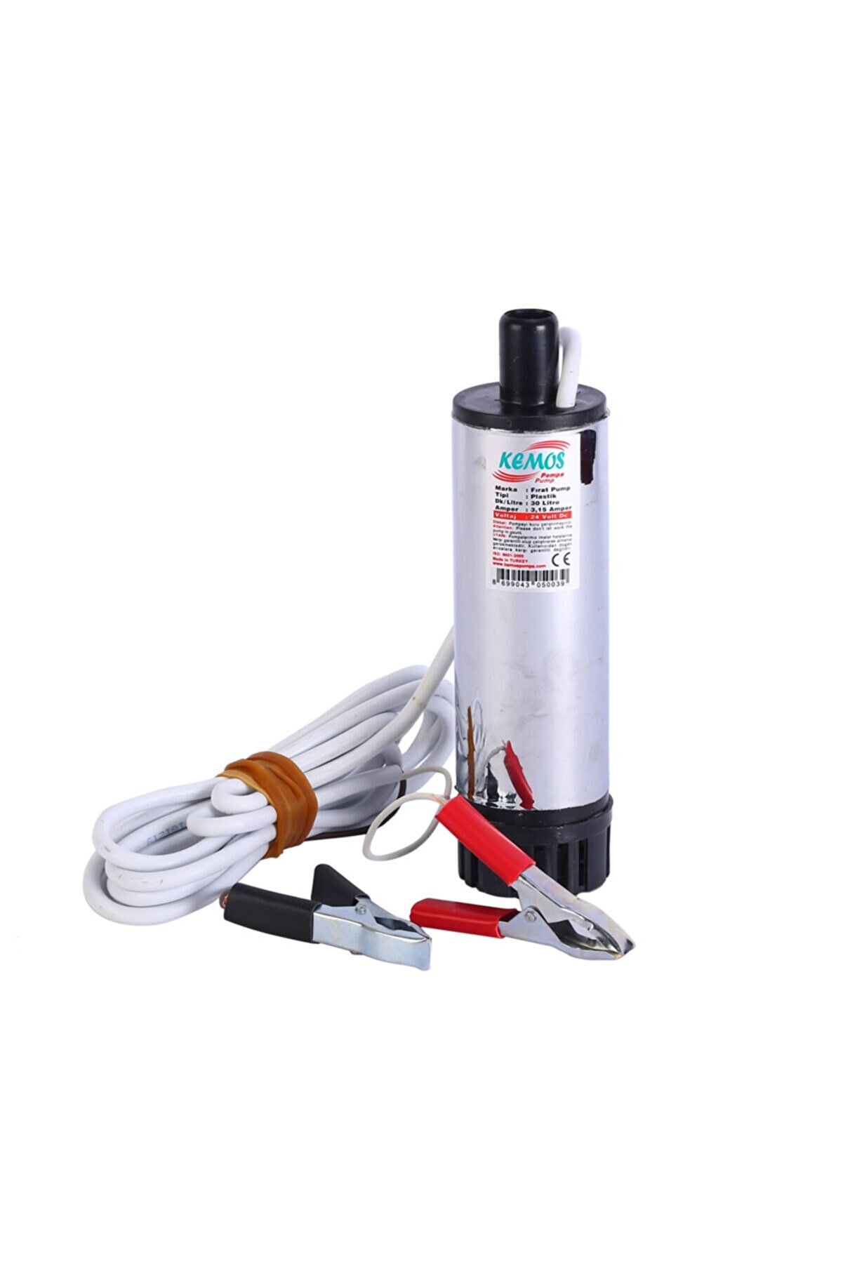 Kemos Fırat Krom 24V Sıvı Ve Mazot Aktarma Pompası