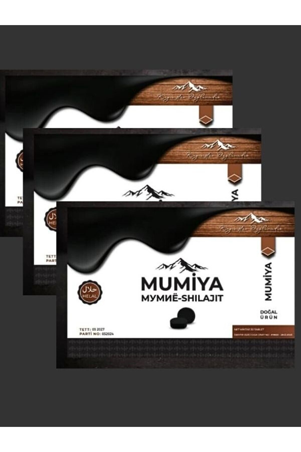 Mumi̇yo Tablet 30 Lu Tablet Mumi̇ya Tablet 3 Adet