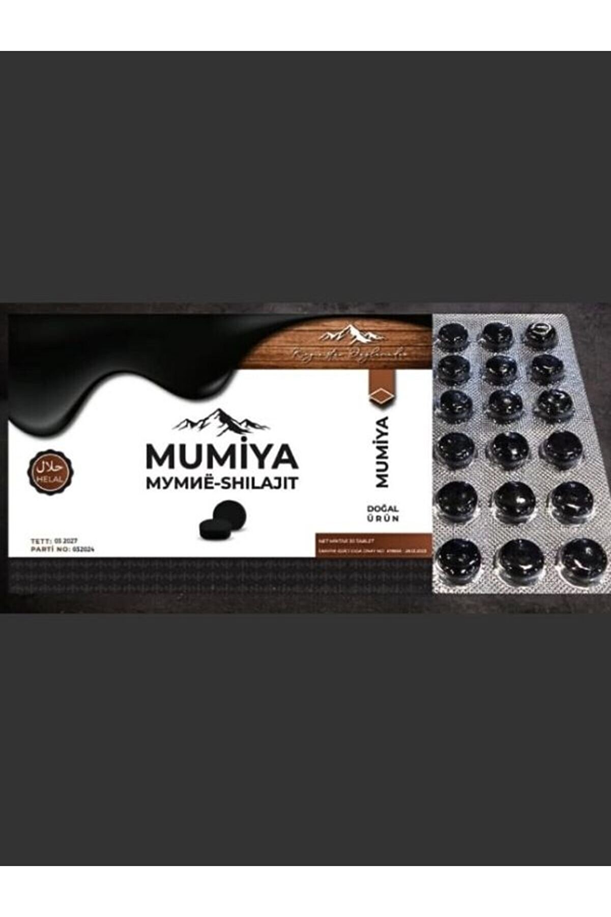 Mumi̇yo Tablet 30 Lu Tablet Mumi̇ya Tablet 3 Adet