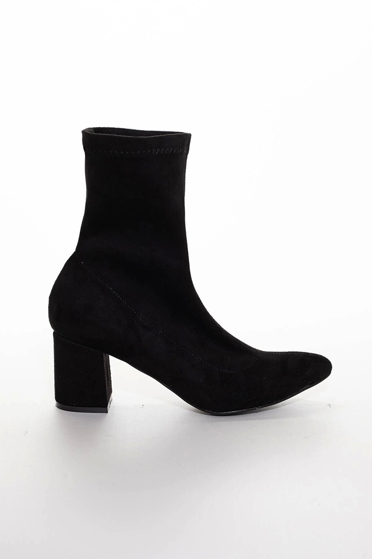 Gult Kadın Si̇yah Streç Bot, Kadın Süet Topuklu Bot & Booti̇e