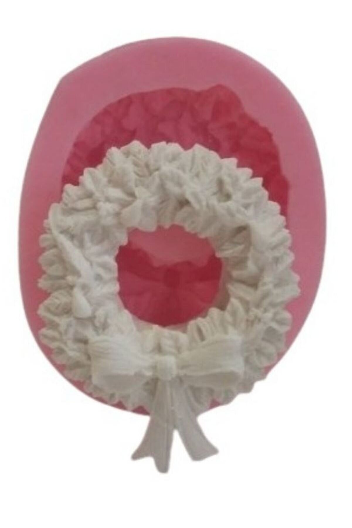 Kalıpcınızburada Yeni̇ Yıl  Çelenk Si̇li̇kon Kalıp - K439