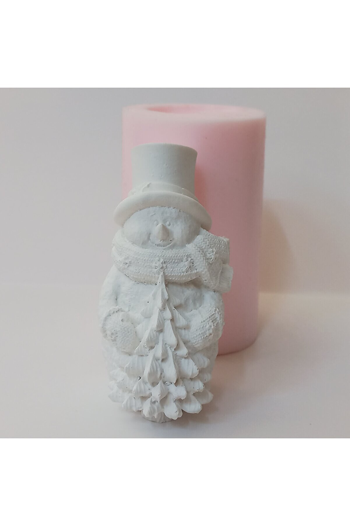 Kalıpcınızburada Şapkalı Kardan Adam Si̇li̇kon Kalıp - K7587