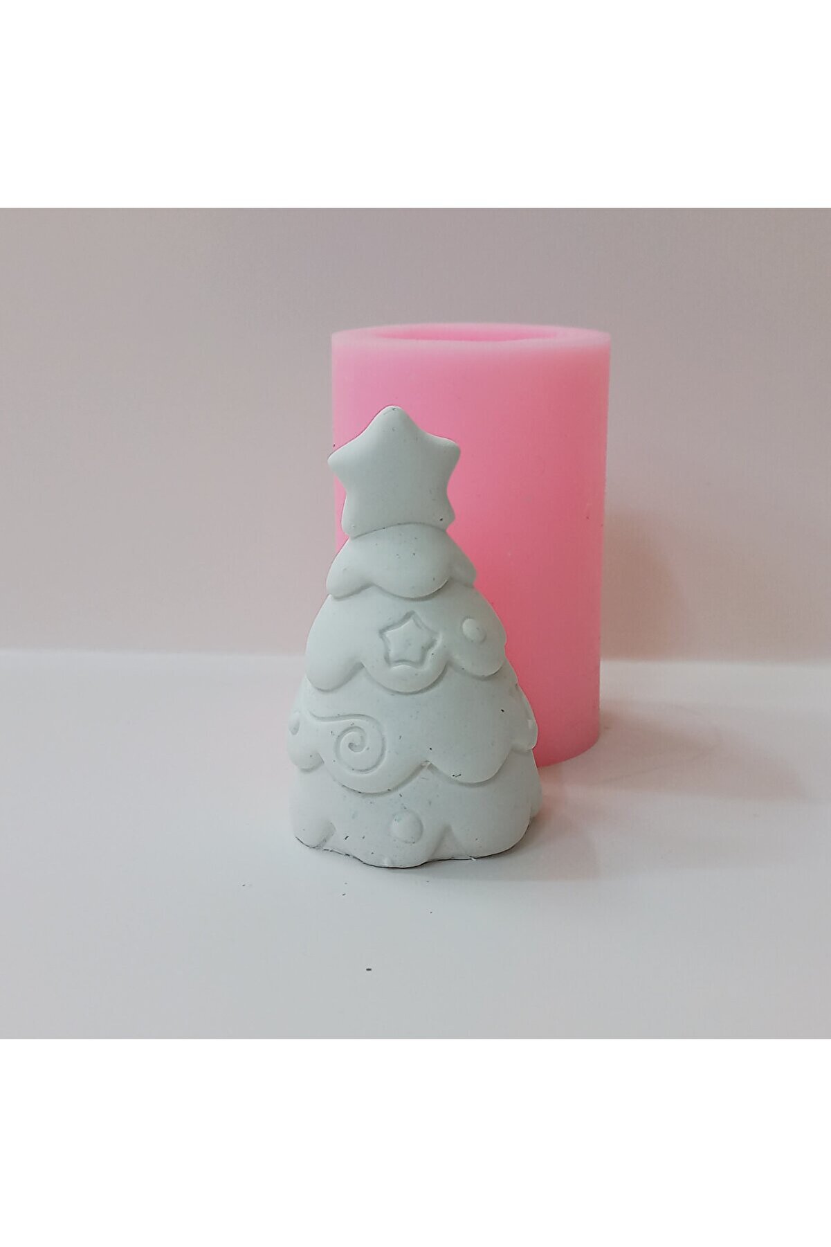 Kalıpcınızburada Yıldızlı Noel Ağacı Si̇li̇kon Kalıp - K7358