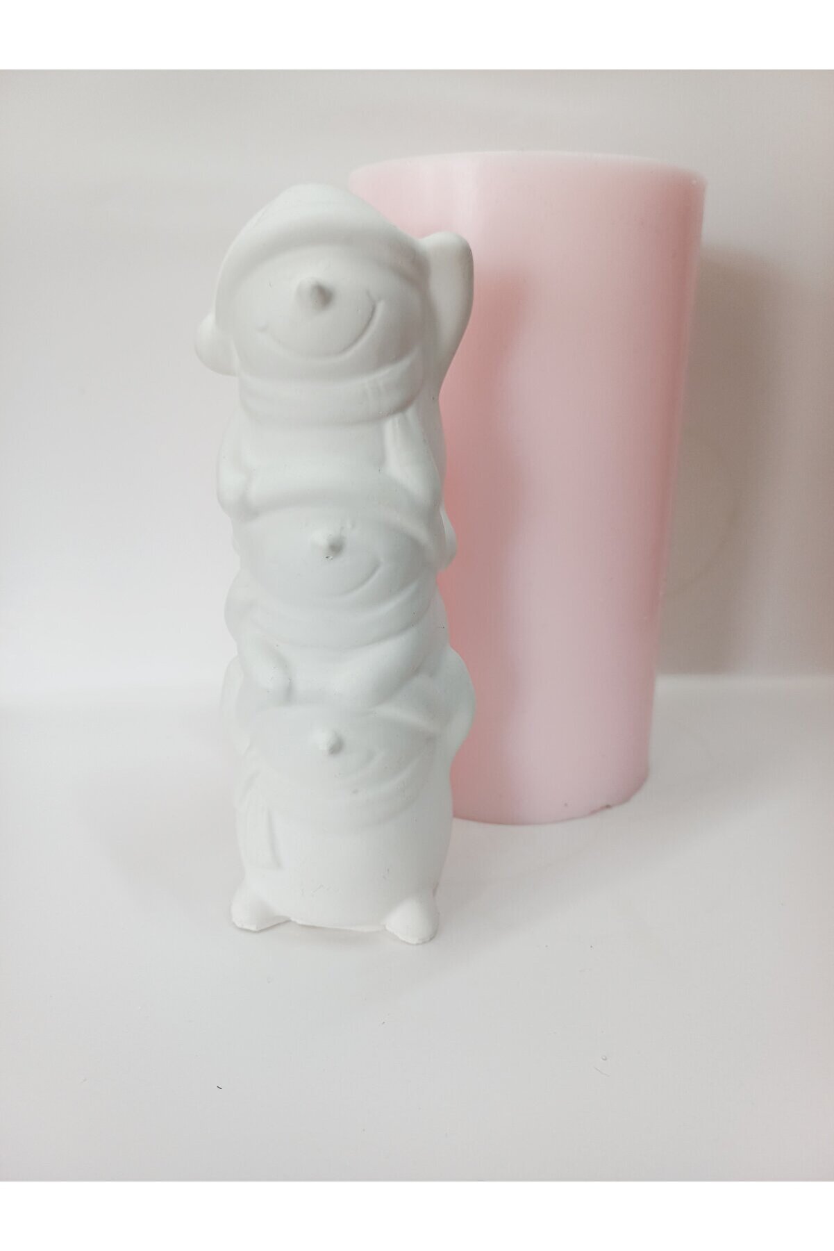 Kalıpcınızburada Üçlü  Karadn Adam Si̇li̇kon Kalıp - K6945