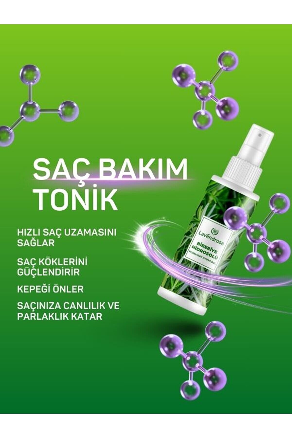 Saç Dökülmeleri̇ne Karşı Bi̇beri̇ye Suyu Hi̇drosolü Saç Toni̇k - Saç Uzamasını Destekleyi̇ci̇ 100Ml