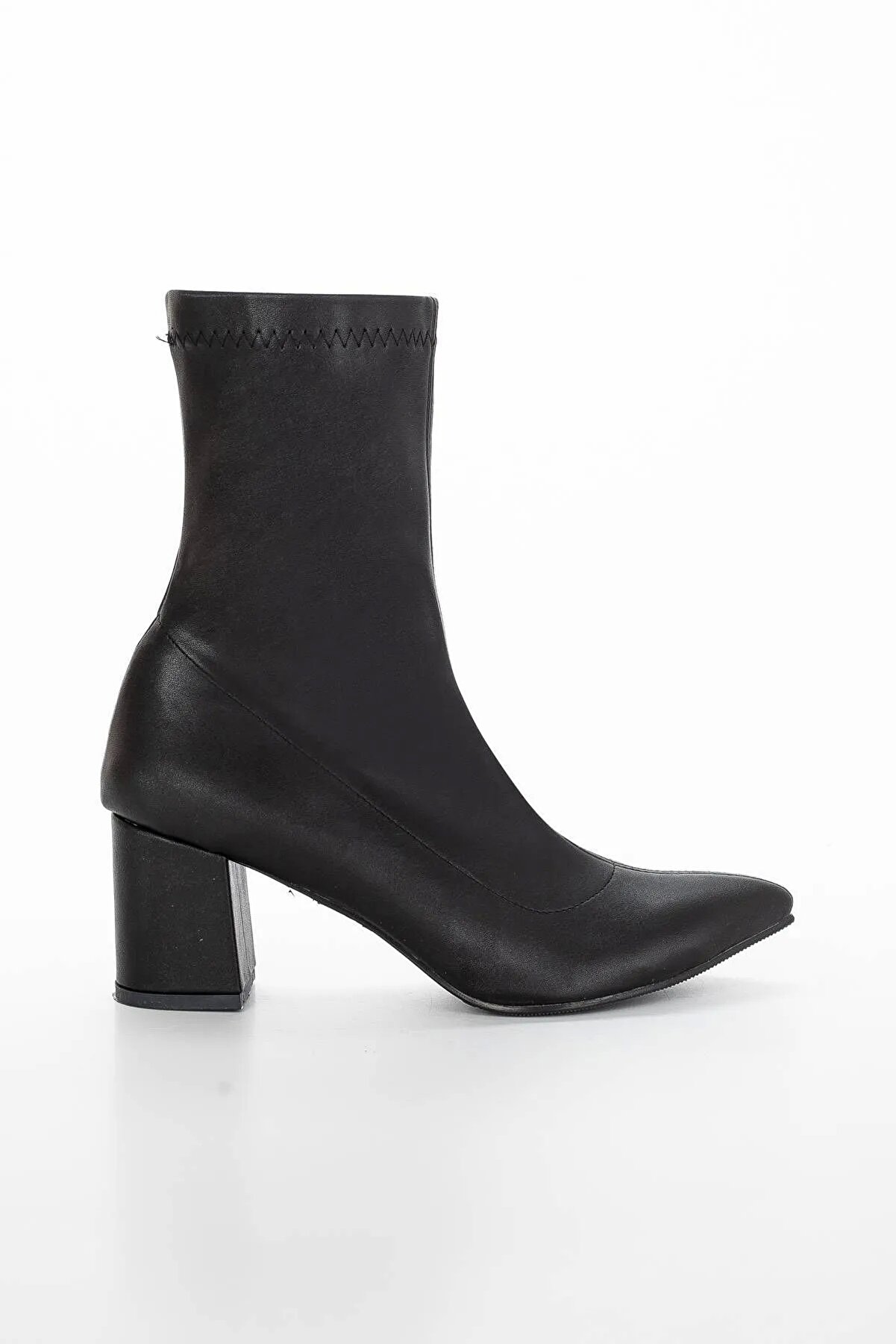 Gult Kadın Si̇yah Ci̇lt Streç Bot, Kadın Topuklu Bot & Booti̇e