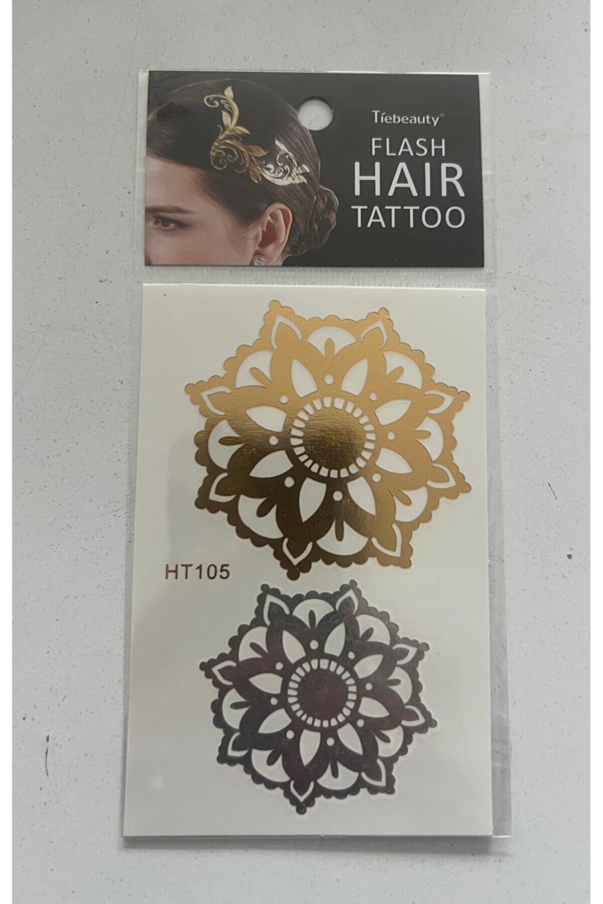 Ai̇rbrush Tattoo Saç Dövmesi̇ Mandala Model Yapıştırma Saç Dövmesi̇