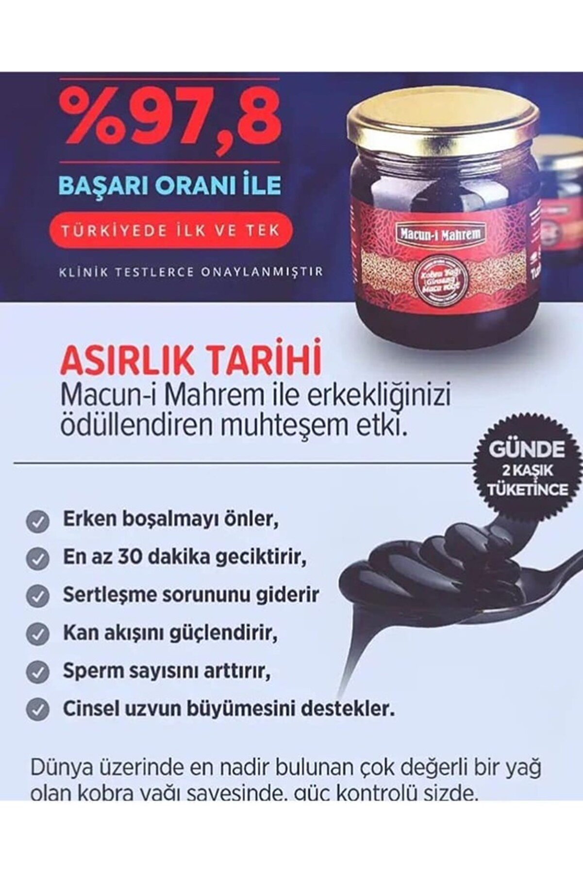 Macun-İ Mahrem Erkeklere Özel Doğal Karışım 240 Gr
