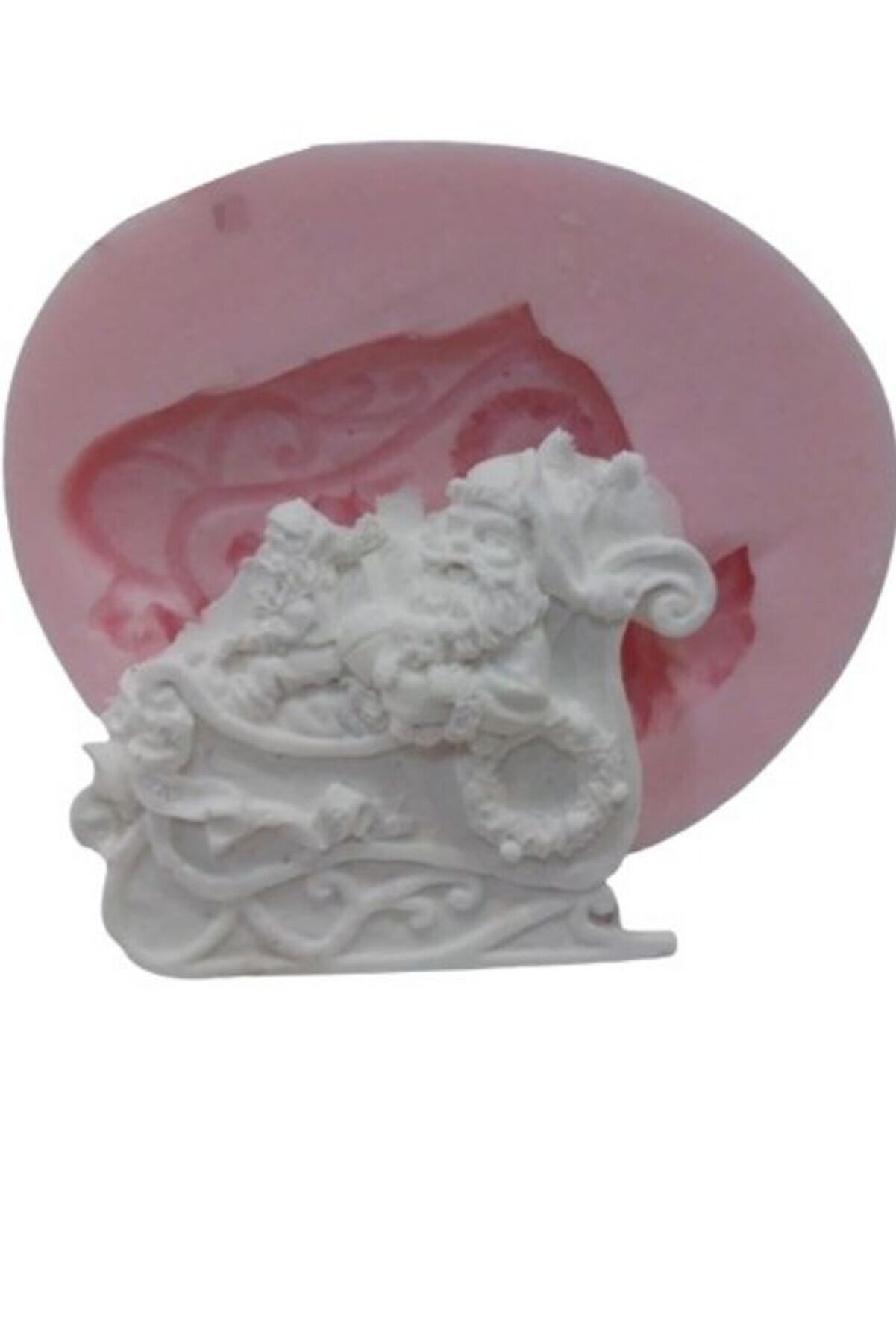 Kalıpcınızburada Kızaklı Noel Baba Sli̇kon Kalıp - K532