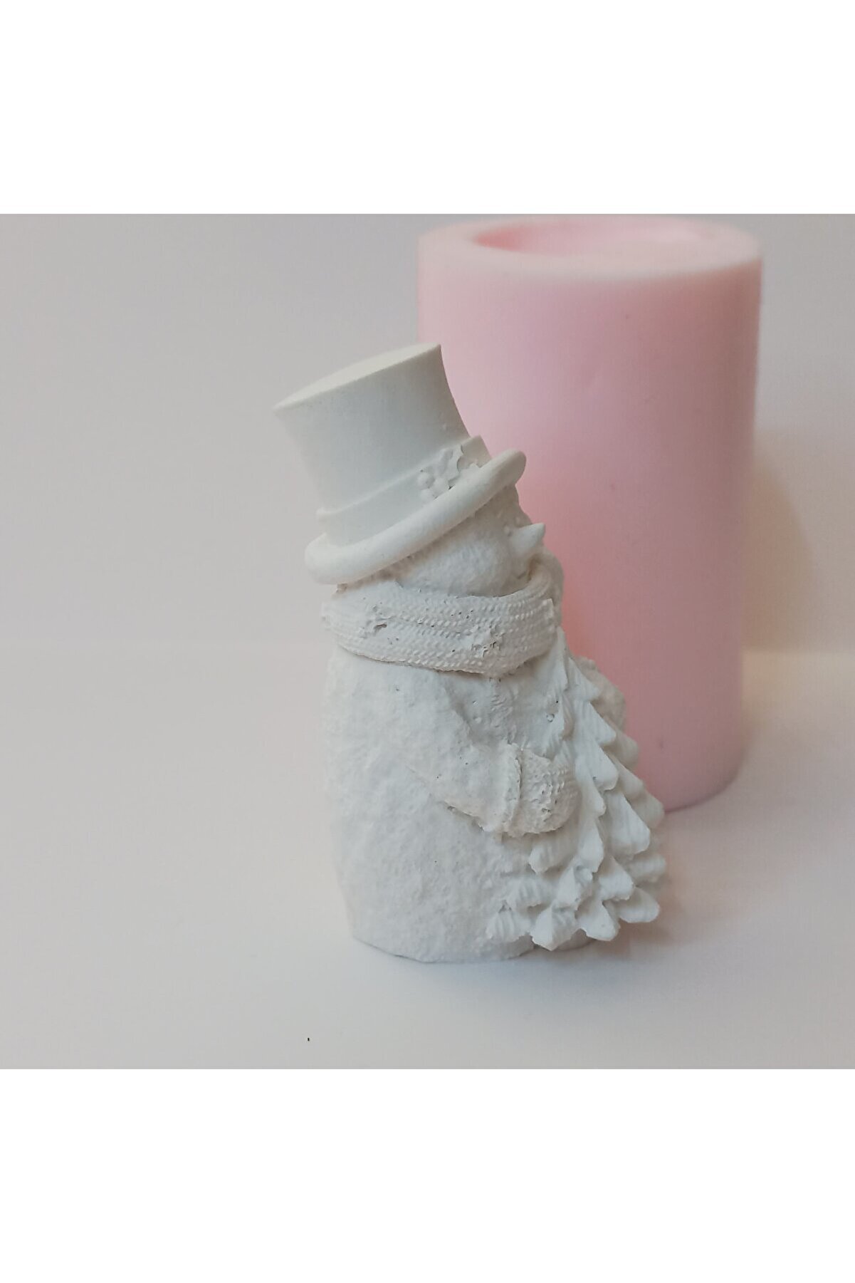 Kalıpcınızburada Şapkalı Kardan Adam Si̇li̇kon Kalıp - K7587