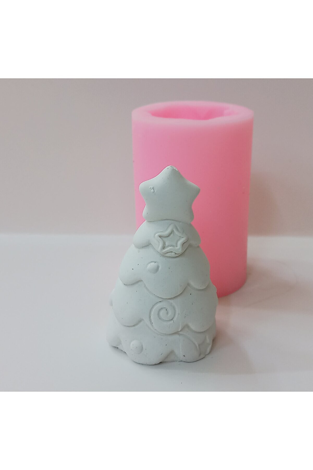 Kalıpcınızburada Yıldızlı Noel Ağacı Si̇li̇kon Kalıp - K7358