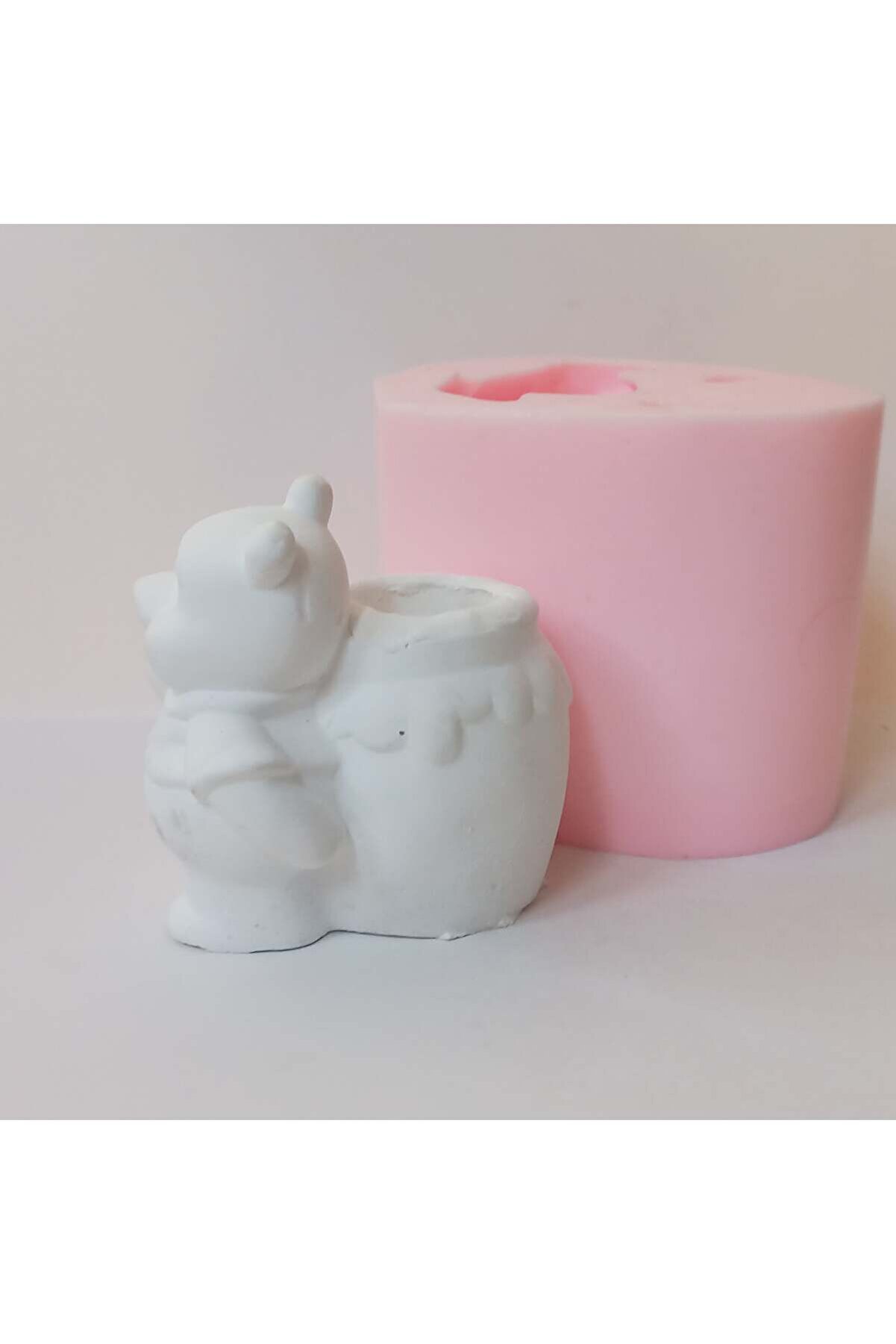 Kalıpcınızburada Bal Kavanozlu Ayıcık Si̇li̇kon Kalıp - K 7605