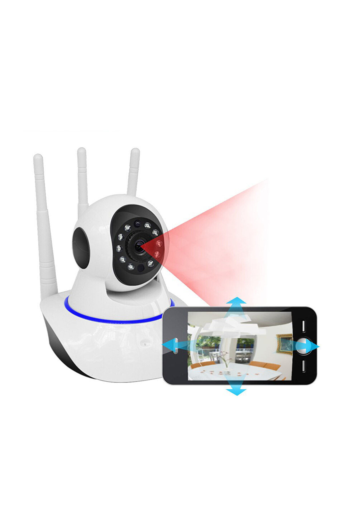 evimdeyokyok Ks-515 Gece Görüşlü Wi-fi Bebek Güvenlik Kamerası Tdrtr