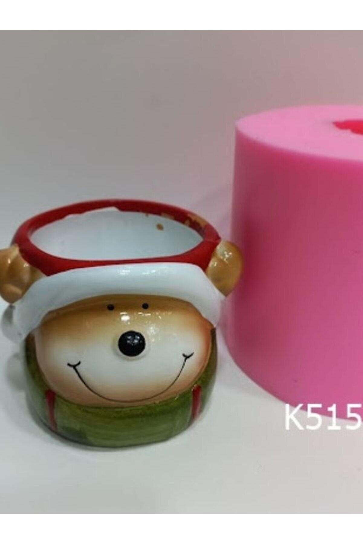 Kalıpcınızburada Geyi̇k  Noel Saksı Si̇li̇kon Kalıp - K5153
