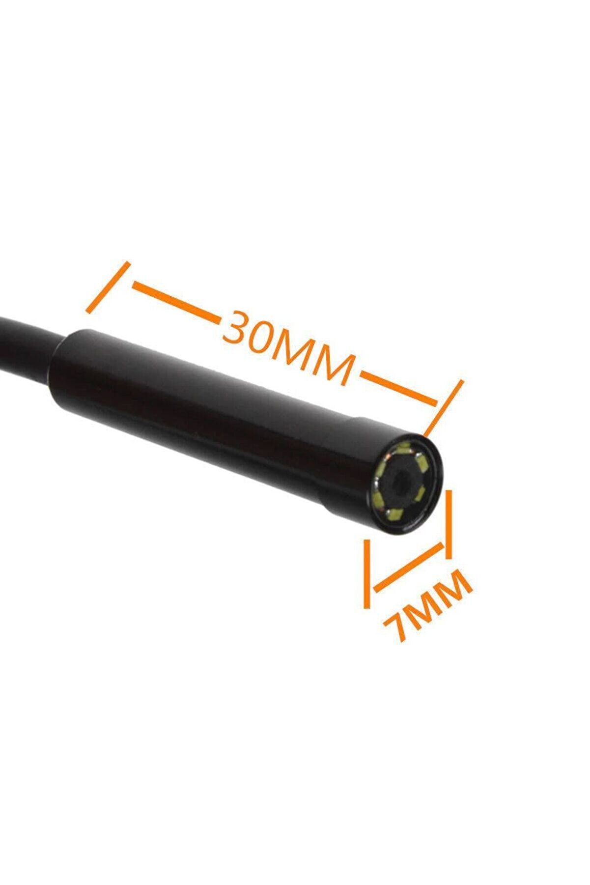 Endoskop 3 In 1 Yılan Kamera Usb Mi̇cro Usb Type-C 2M Sert Kablo Tdrtr