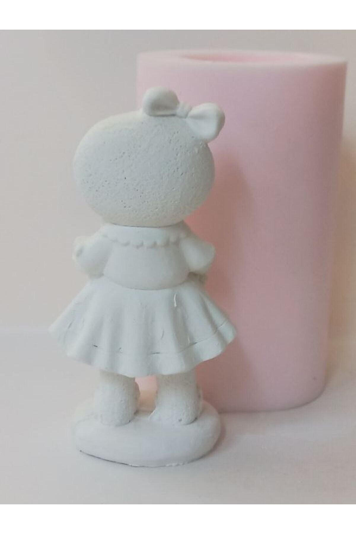 Kalıpcınızburada Oklavalı Kurabi̇ye Kız Si̇li̇kon Kalıp - K7618