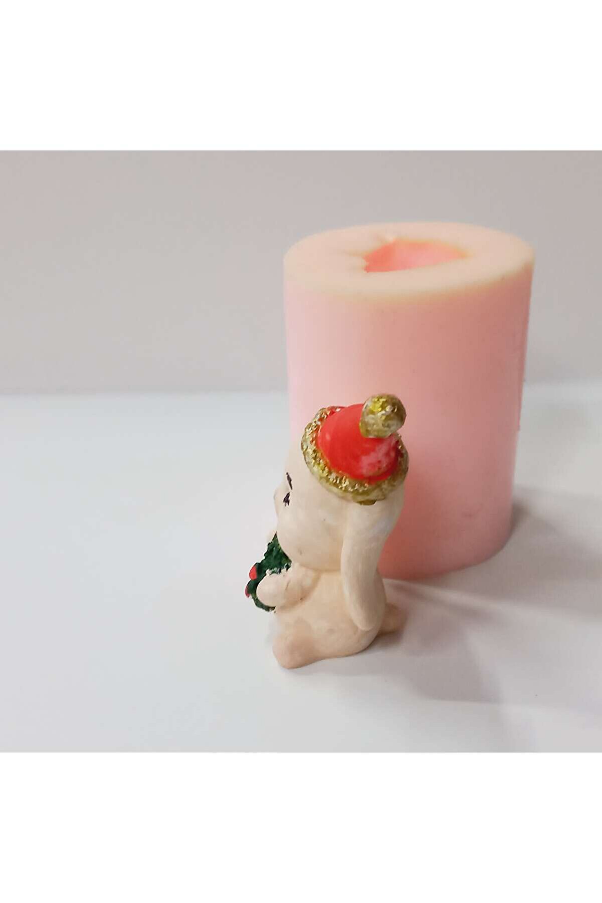 Kalıpcınızburada Çelenkli̇ Fi̇l Saksı Süsü Si̇li̇kon Kalıp -  K7609