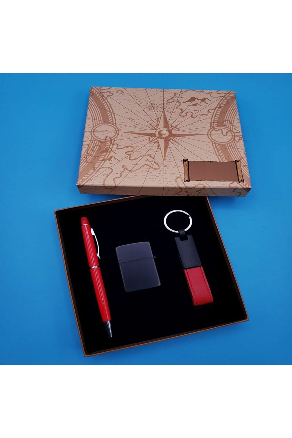 evimdeyokyok Anahtarlık Çakmak Ve Kalem Hediye Seti Tdrtr