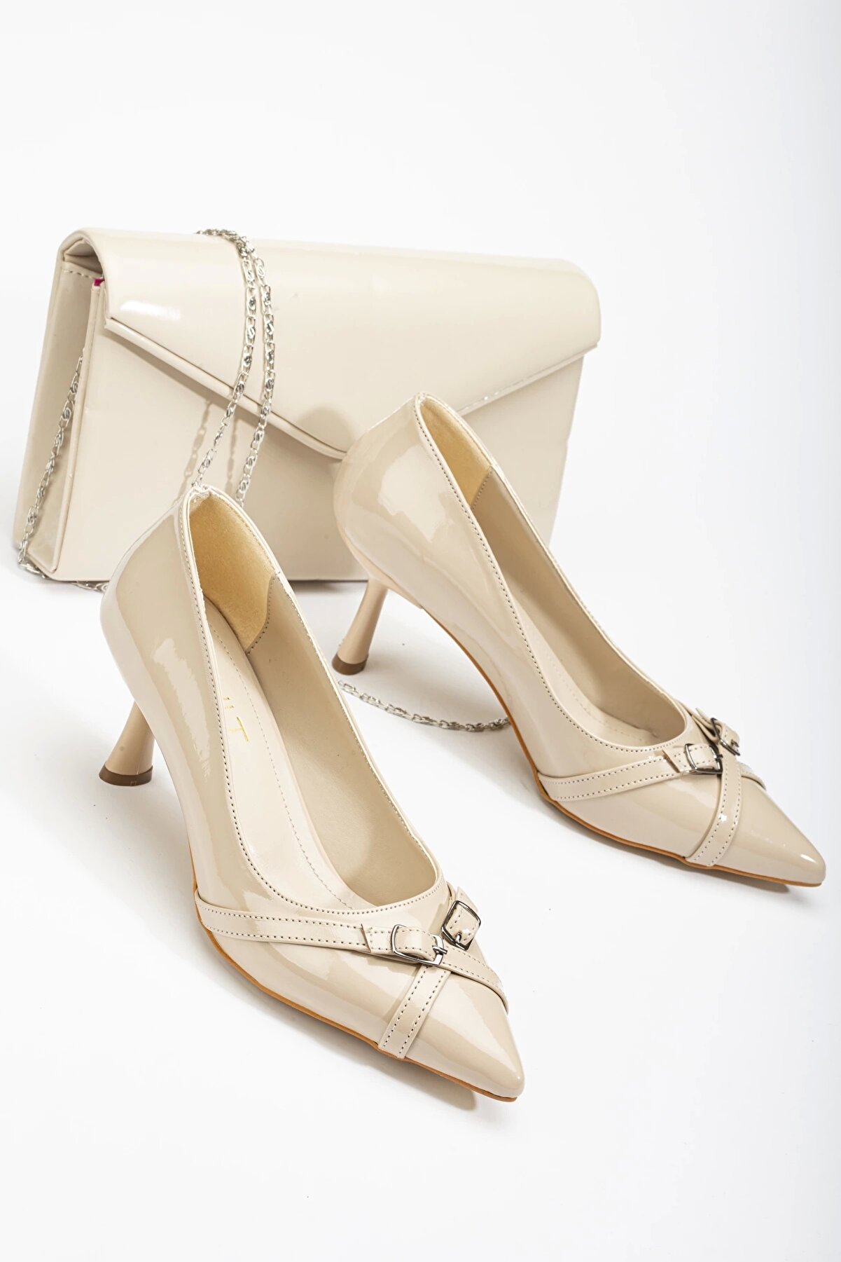 Gult 7 Cm Abi̇ye Rugan Kombi̇ni̇ Ten