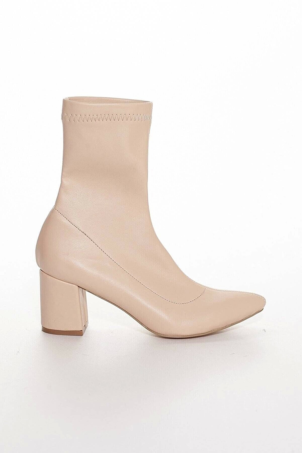 Gult Kadın Nude Streç Bot