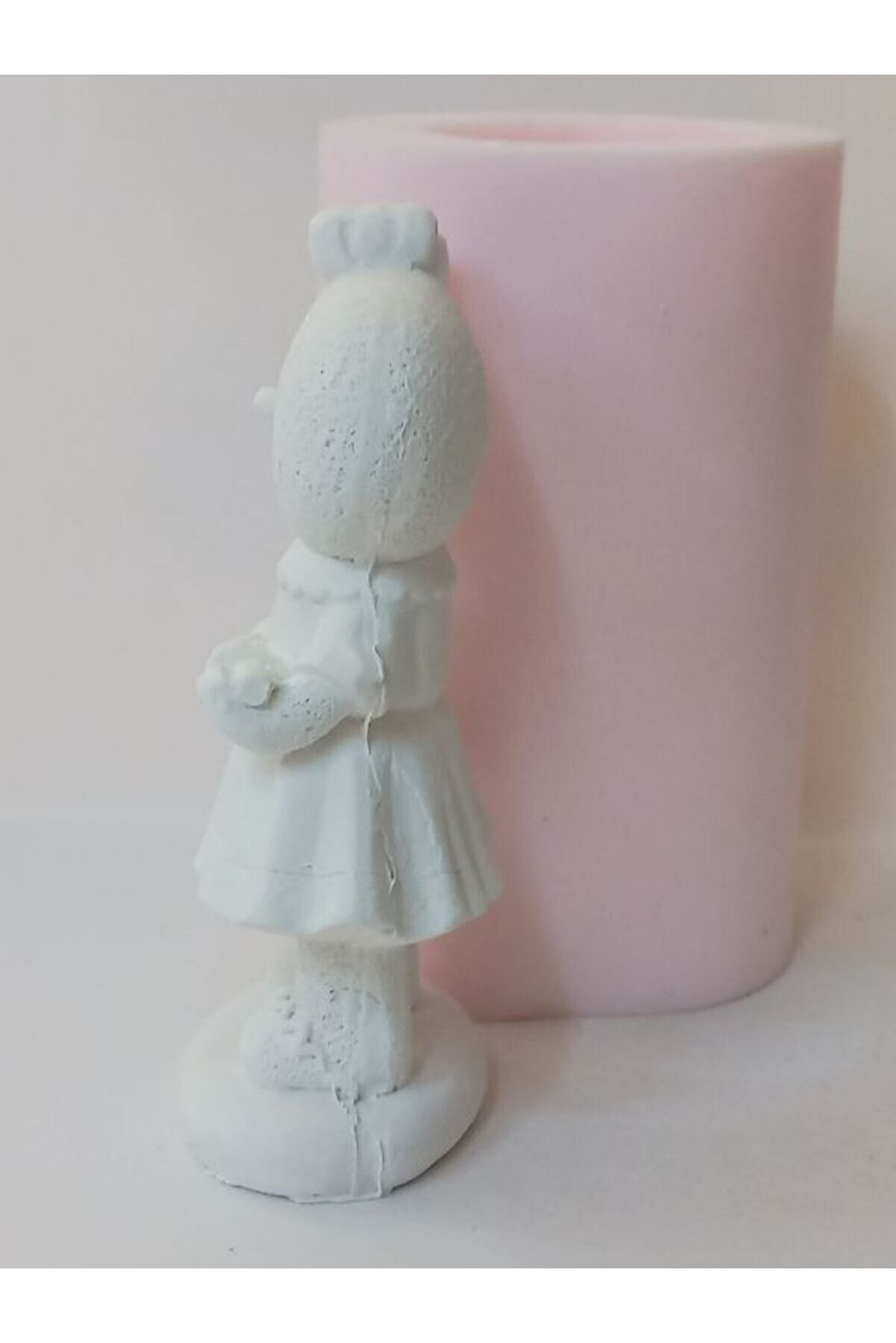 Kalıpcınızburada Oklavalı Kurabi̇ye Kız Si̇li̇kon Kalıp - K7618