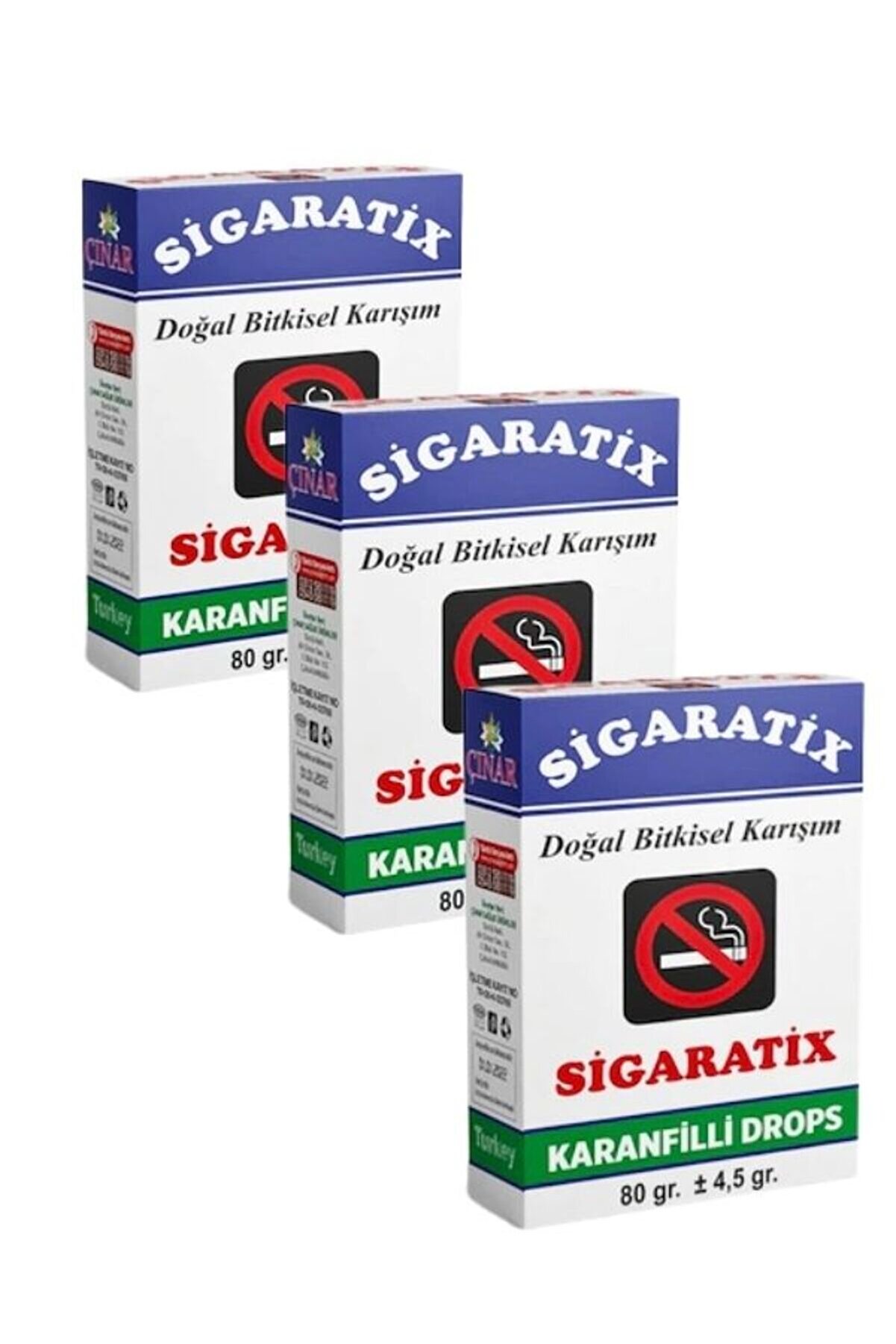 Si̇garati̇x Karanfi̇lli̇ Doğal Bi̇tki̇sel Karışım 3 Adet